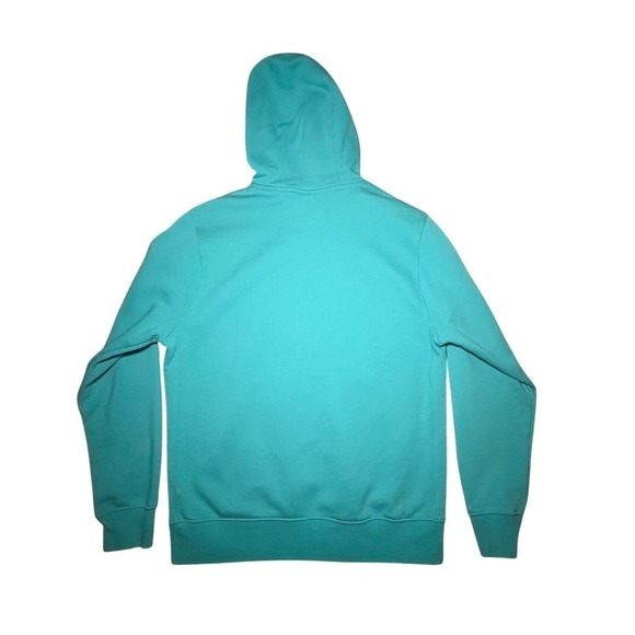 Nike Essential Hoodie Teal Turquoise Mens Medium Pullover Logo - Picture 3 of 7